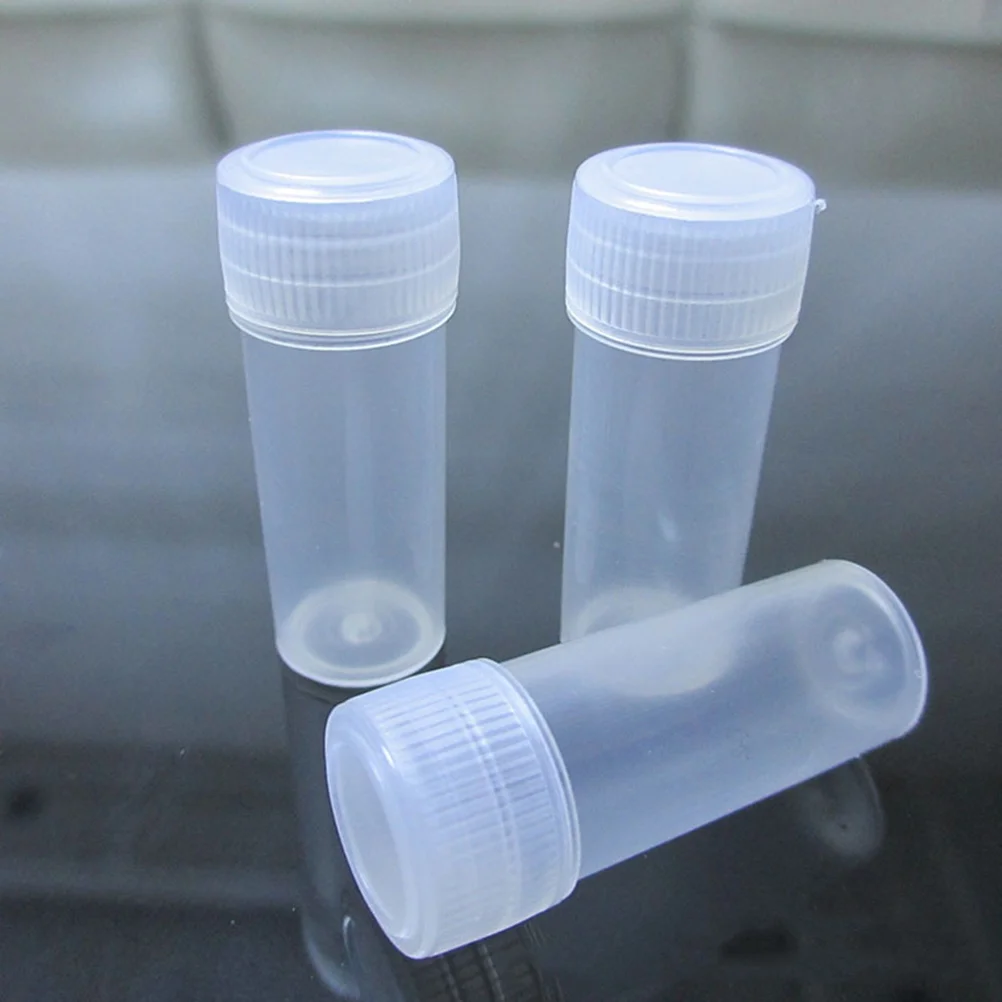 100pcs 5ml Transparent PP Container Empty Tubes Plastic Bottles Transparent Beads Organizers Boxes Bottles