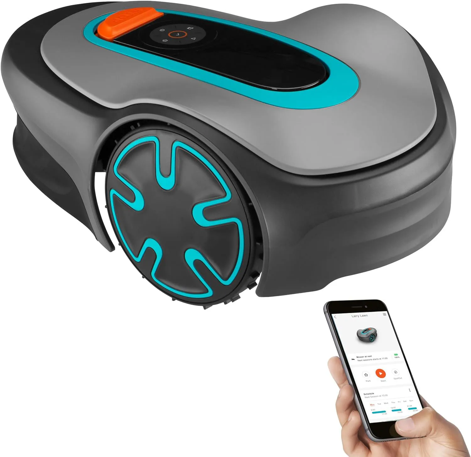 STLF WJW OEM قابل للتخصيص لتقوم بها بنفسك تطبيق بلوتوث يعمل بالبطارية حدود جزازة العشب الآلية ذاتية الدفع هيكل من الألومنيوم عالي تورق