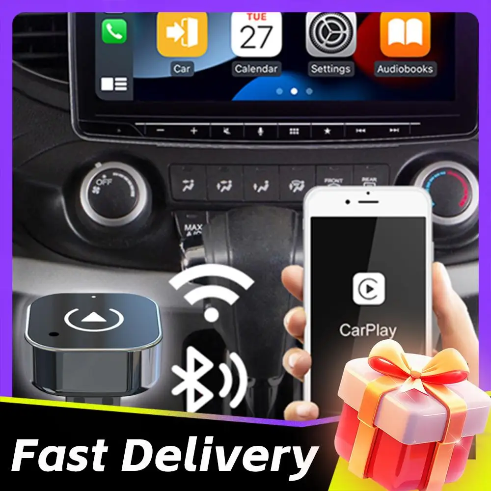 2/1PCS CarPlay Ai Box USB Adapter Wireless CarPlay Android Auto Adapter Smart Box Convert Wired To Wireless Smart USB Dongle
