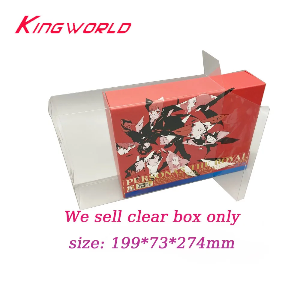 Transparent PET Protective cover For PS4 P5R for Persona5 the royal game limited edition clear storage display box case