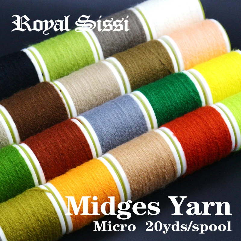 Royal Sissi Migas borrosas micro diámetro - Atado ninfas mosca seca