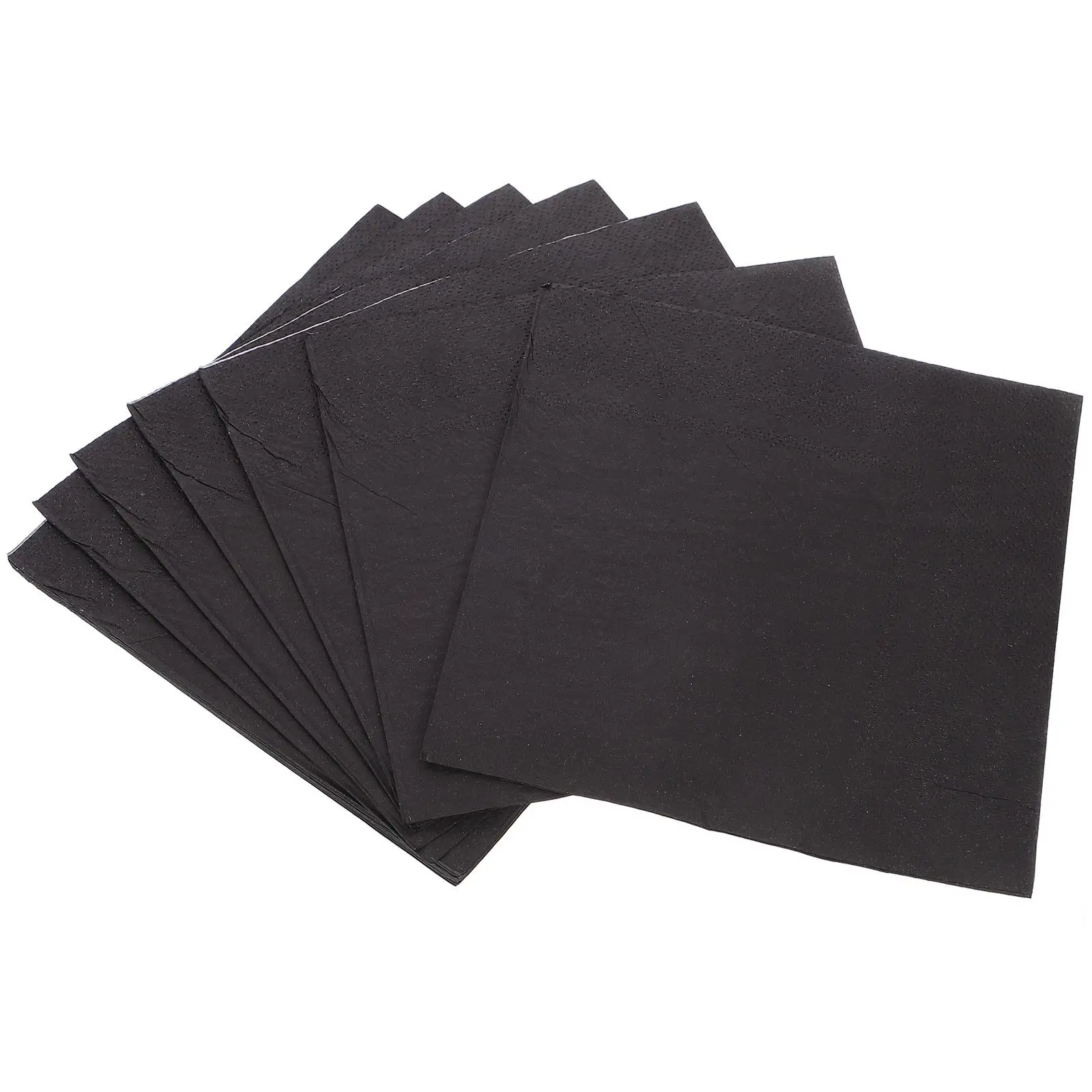 

20 Sheets Black Napkins 6 5x6 5 Inches Double Layered Paper Cocktail Napkins Bulk Disposable Party Wedding Thanksgiving
