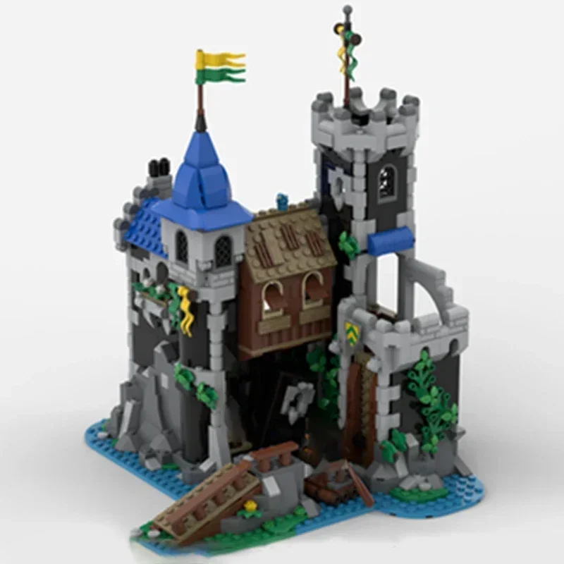 Décennie s de Construction Modulaires de Château Médiéval, Modèle Moc, Forteresse de la Technologie Yaneside, Jouets à Assembler Soi-Même, Cadeaux de Noël