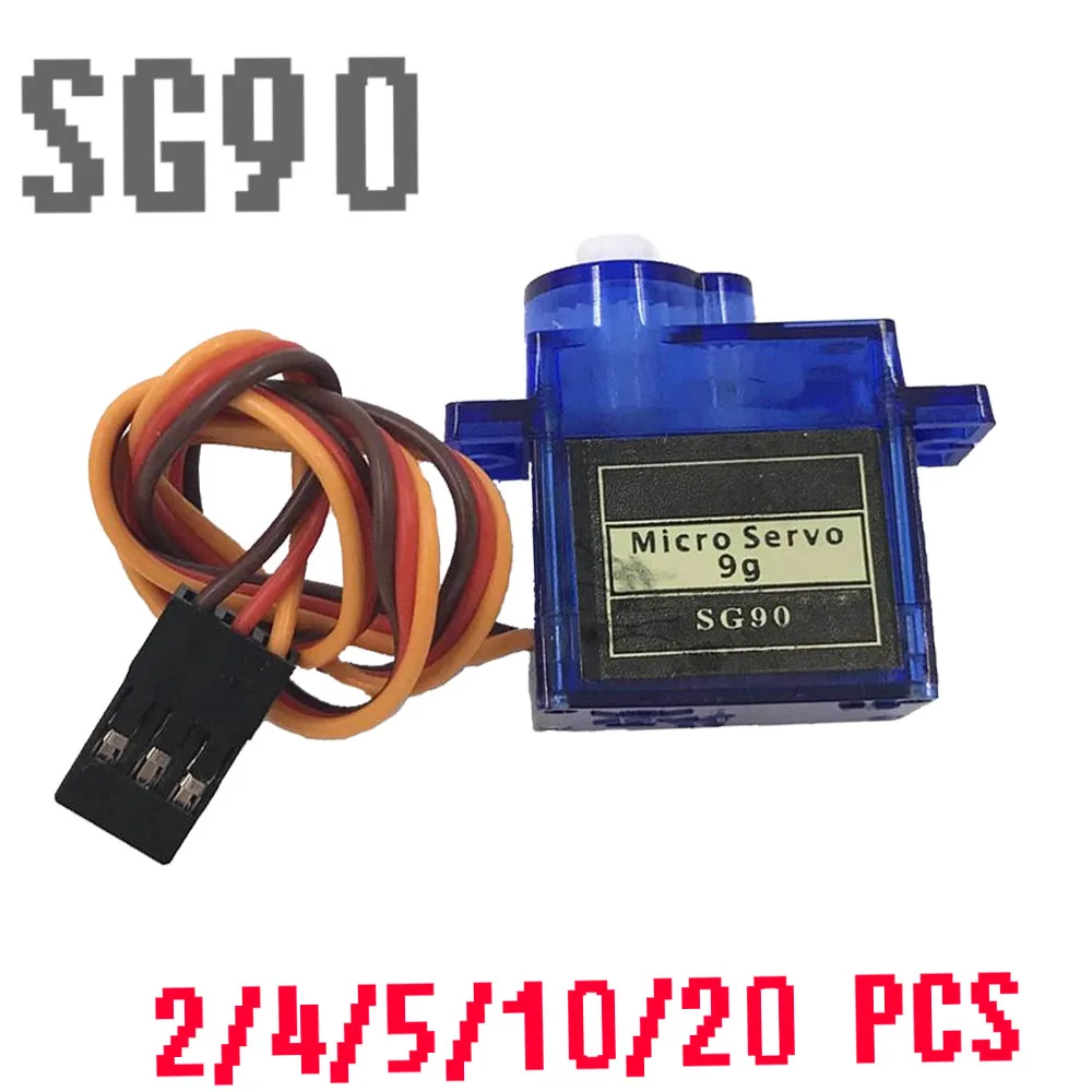SG90-Servos 9 g für RC-Flugzeuge Starrflügelflugzeugmodell Fernsteuerflugzeug Teile Spielzeugmotor 450 Hubschrauber mg90s