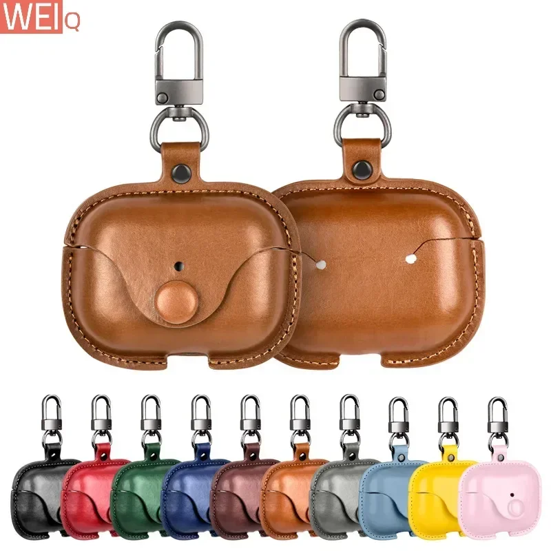 For Airpods Pro 2 Case Shockproof Accessories Leather Buckle airpod pro2 Earphone Cases For Apple Air Pods 3rd Pro 2 Generation