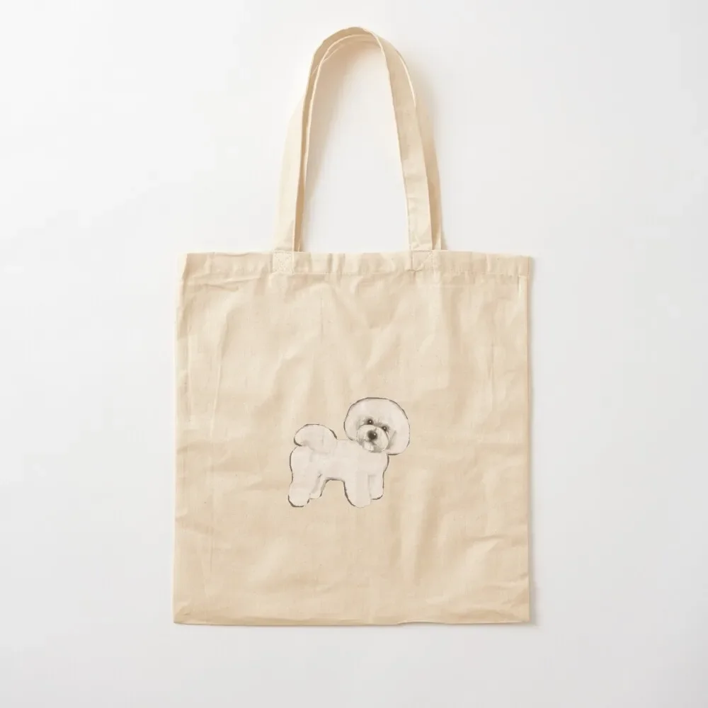 

Bichon Frise, joyful friend Tote Bag shopper bag women canvas supermarket folding bag Women's