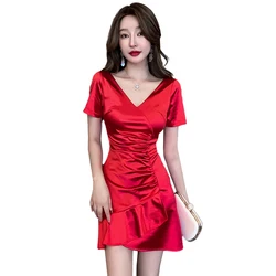 Temperament Sexy Dress Preserving High-end Beauty Salon Foot Therapy Female Technician Work Clothesbeauty Uniform Beautician