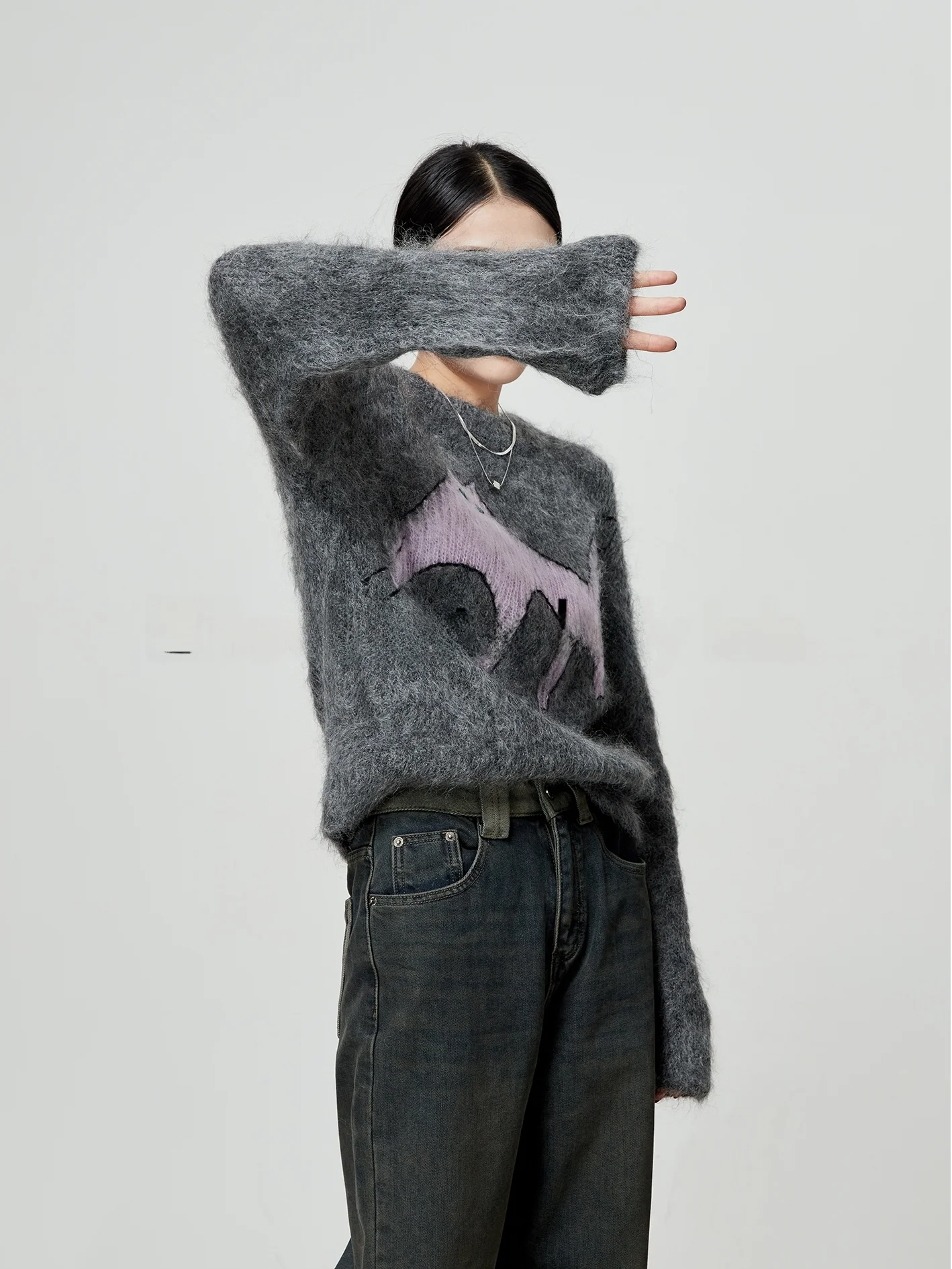 

Ay Свободный ленивый свитер Camere, женский весенний свитер 2023, новинка Fair Isle Lightning, вязаный свитер irt для поездок на работу