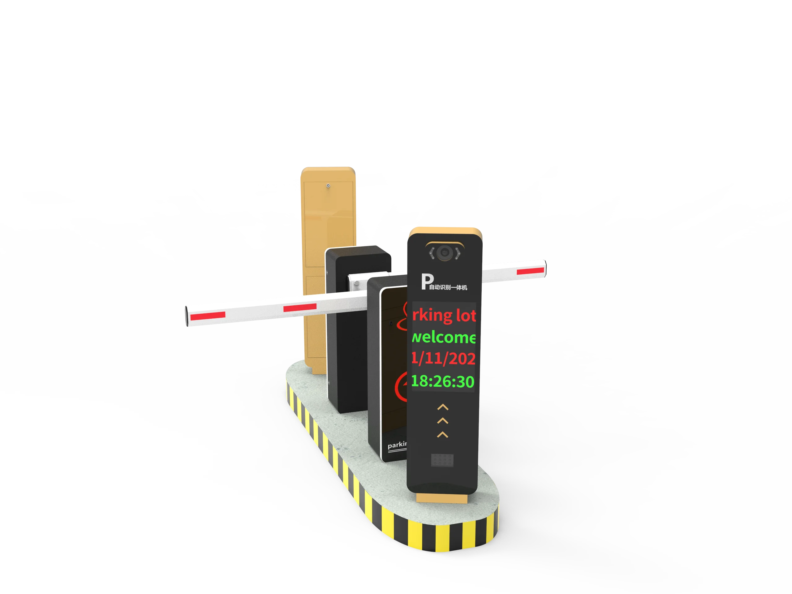 System with Barrier Gate-High Accuracy & IP66 Protection Automatic License Plate Recognition Parking Management