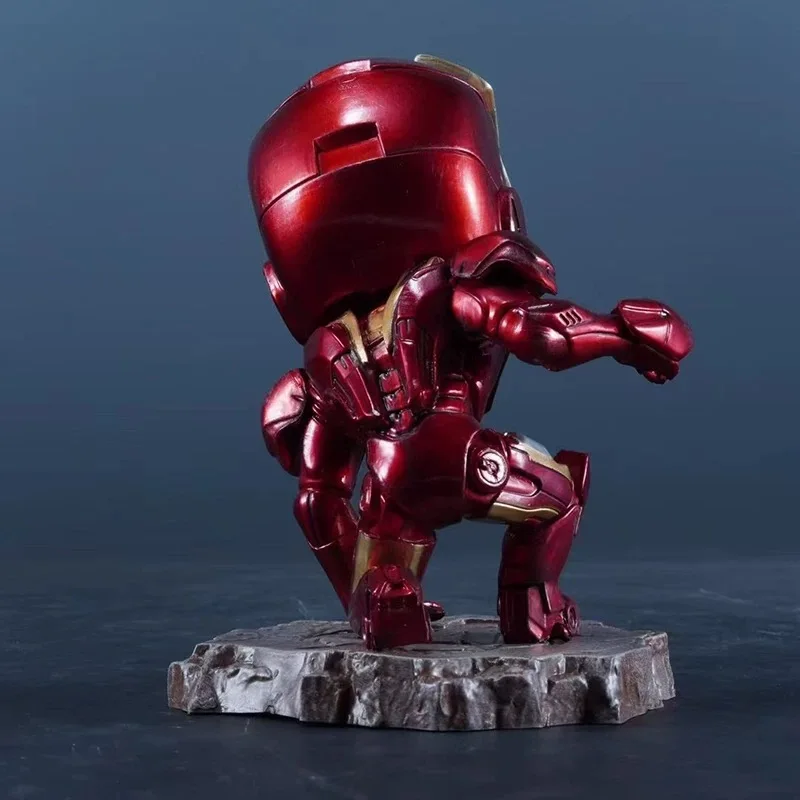 13 سنتيمتر/5.1in أنيمي المنتقمون الشكل الركوع الرجل الحديدي عمل أرقام بولي كلوريد الفينيل تمثال جمع نموذج اللعب الهدايا
