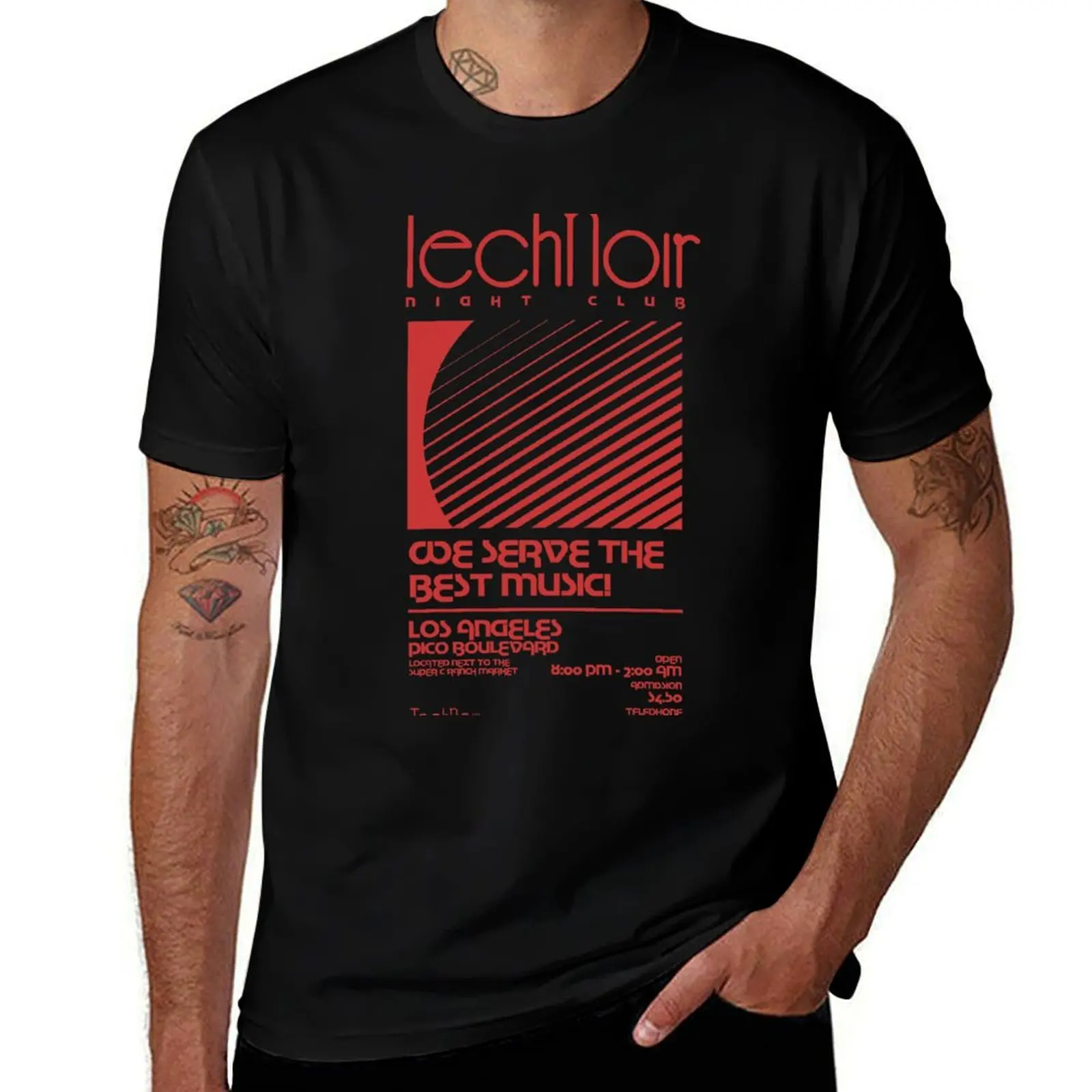

Retro 80s Technoir Nightclub Poster from the Terminator Movie T-Shirt cheap stuff quick-drying hippie clothes sweat shirts, men