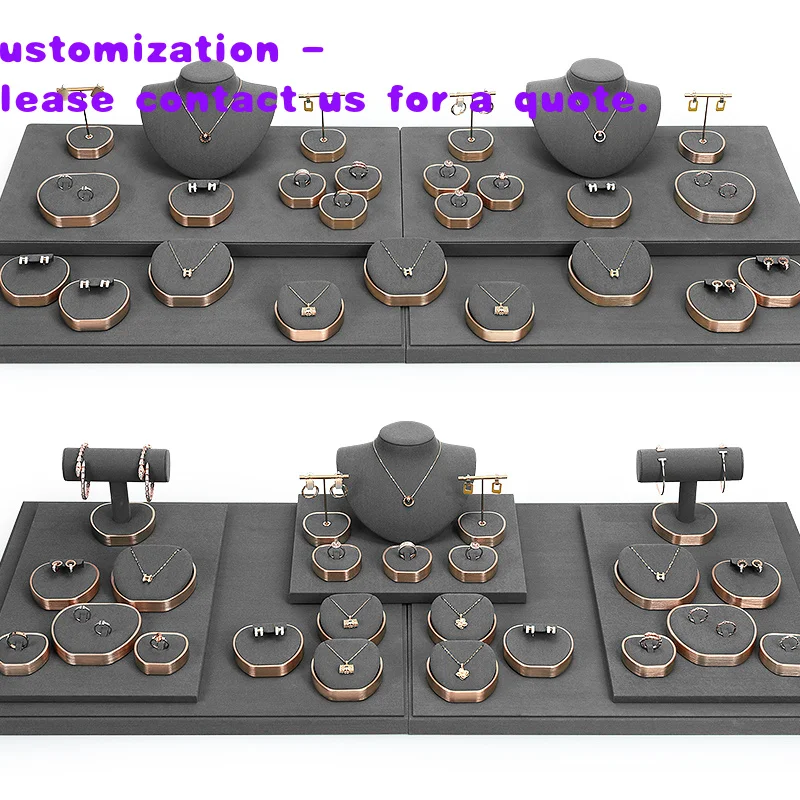 

Новая роскошная регулируемая подставка для демонстрации ювелирных изделий из микрофибры: кольца, серьги, подвески, браслеты.