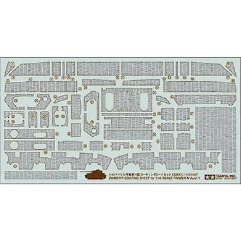 Tamiya 12661 1/48 Zimmerit Coating Sheet For 32584 German Panzerkampfwagen IV Ausf.H Model