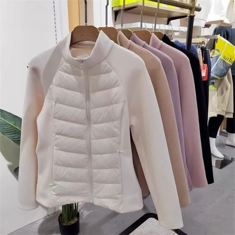 Light and Thin Down Cotton Coat for Women 2025 New Thin Design Windproof Warm Autumn Winter Cotton Jacket Outdoor Sports Jacket