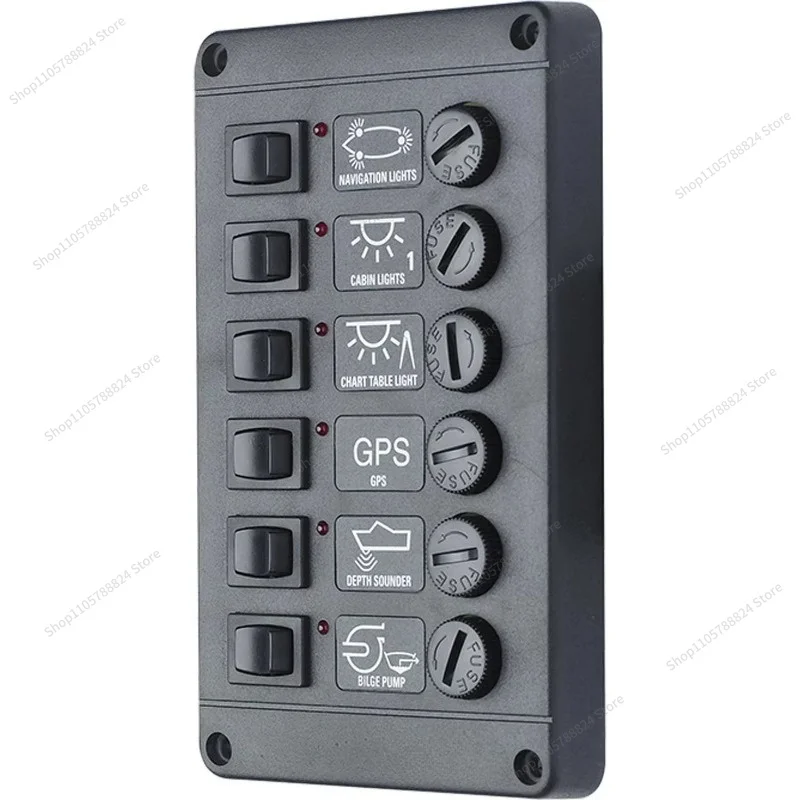 For 4 sets of switch panels 12v waterproof (rocker boat marine) rocker switch panel