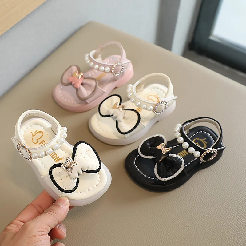 

Baby Shoe Girls Shoes 2024 Summer New Soft Sole Baby Walking Shoe Non Slip Girls Sandals Fashion Princess Shoes Casual Shoes