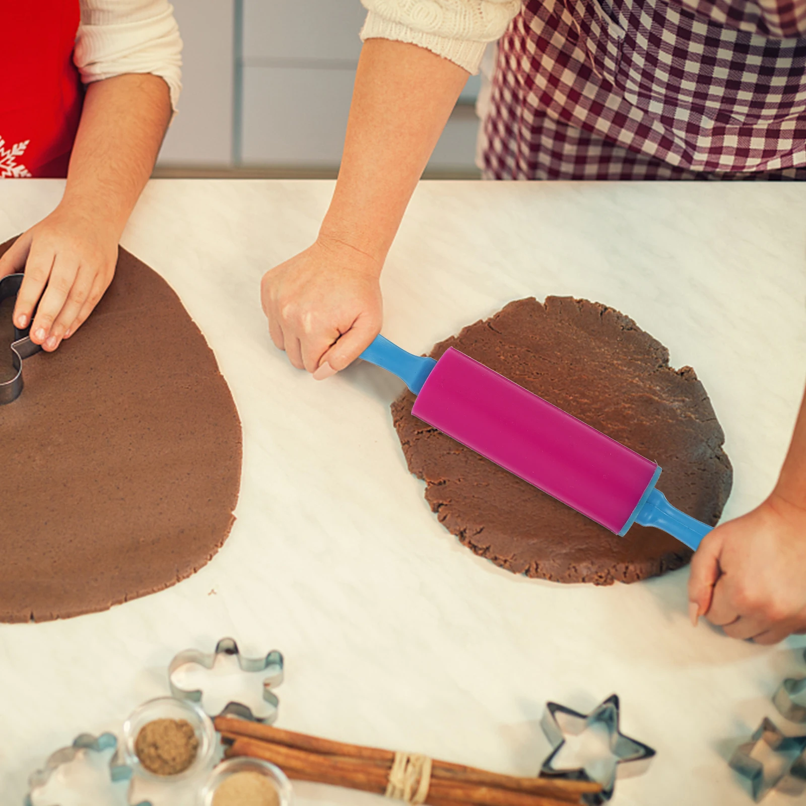 4 قطعة اكسسوارات الطين اليدوية للأطفال بكرات الطين الصلبة لأدوات النمذجة الفخارية الحرفية تشكيل سمك تعديل عدة #4