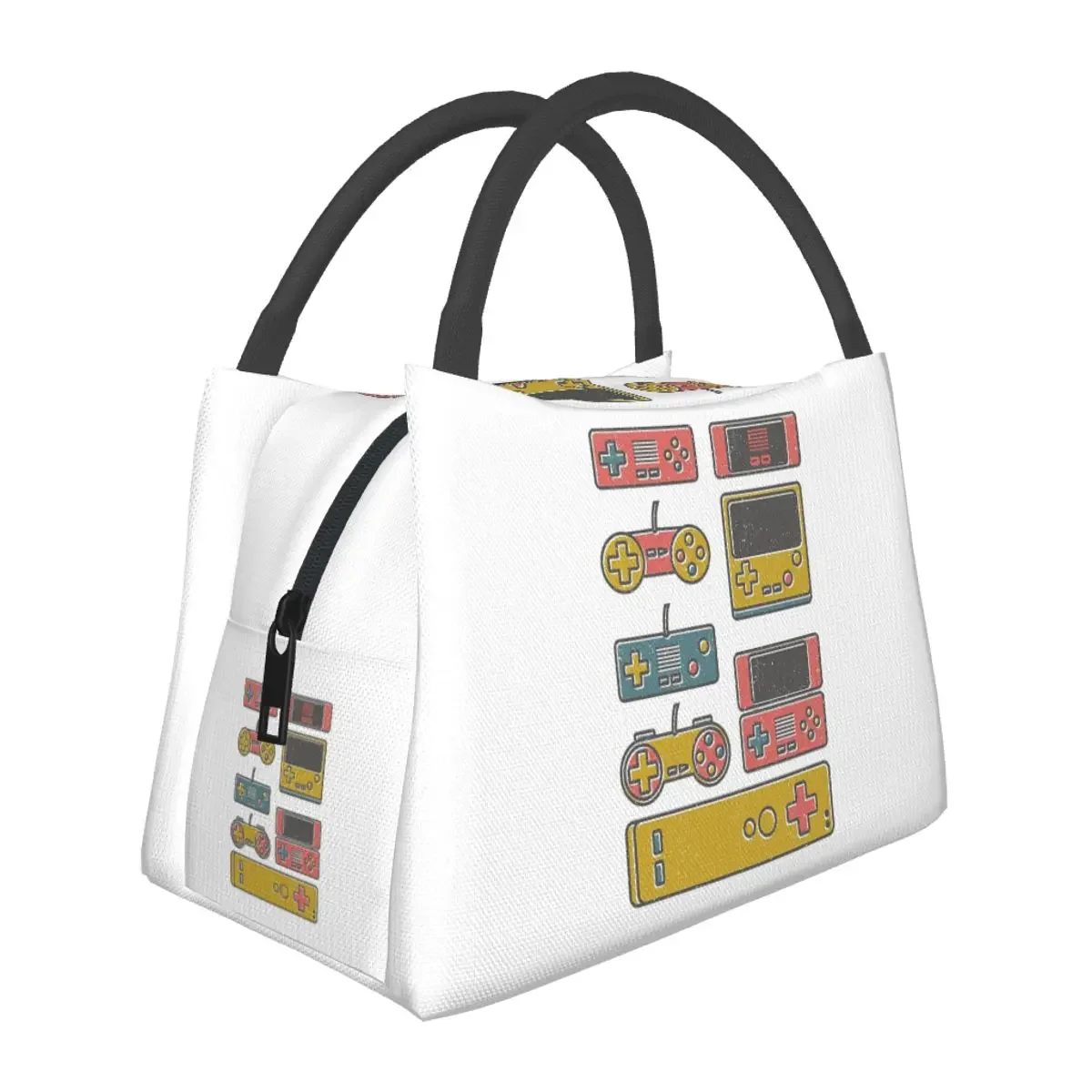 

Vintage Gamer Collection Lunch Bags Insulated Bento Box Portable Lunch Tote Picnic Bags Cooler Thermal Bag for Woman Girl Travel