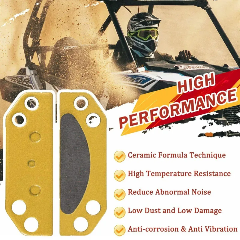 FA659TT Parking Brake Pad, Shims & Springs Kit Fit for Polaris Ranger 2005-2015 500 700 800 900 XP EFI Crew Replaces OEM 2203148