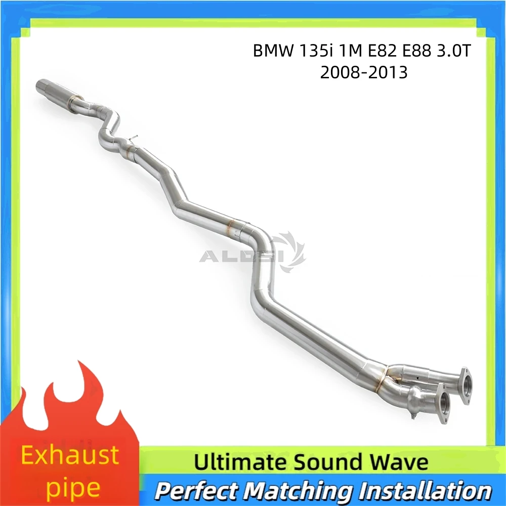 

Задняя выхлопная система в стиле JDM из нержавеющей стали для BMW 1M 135I E82E88 3.0T 2008-2013, глушитель с наконечником большого диаметра 114