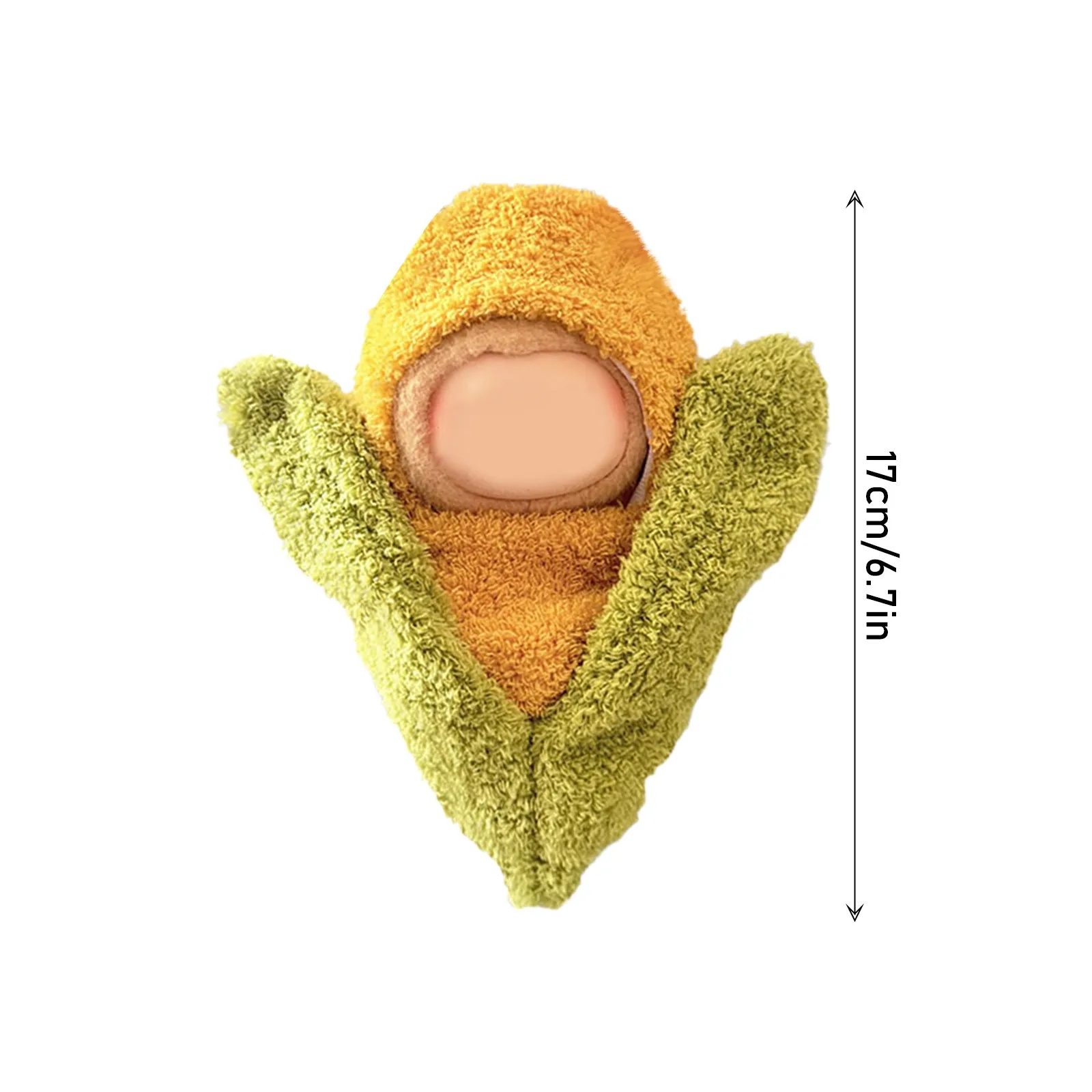 For 17cm Labubu Trendy Outfit Corn Lovely Design Labubu Accessories Labubu Clothes (No Doll)