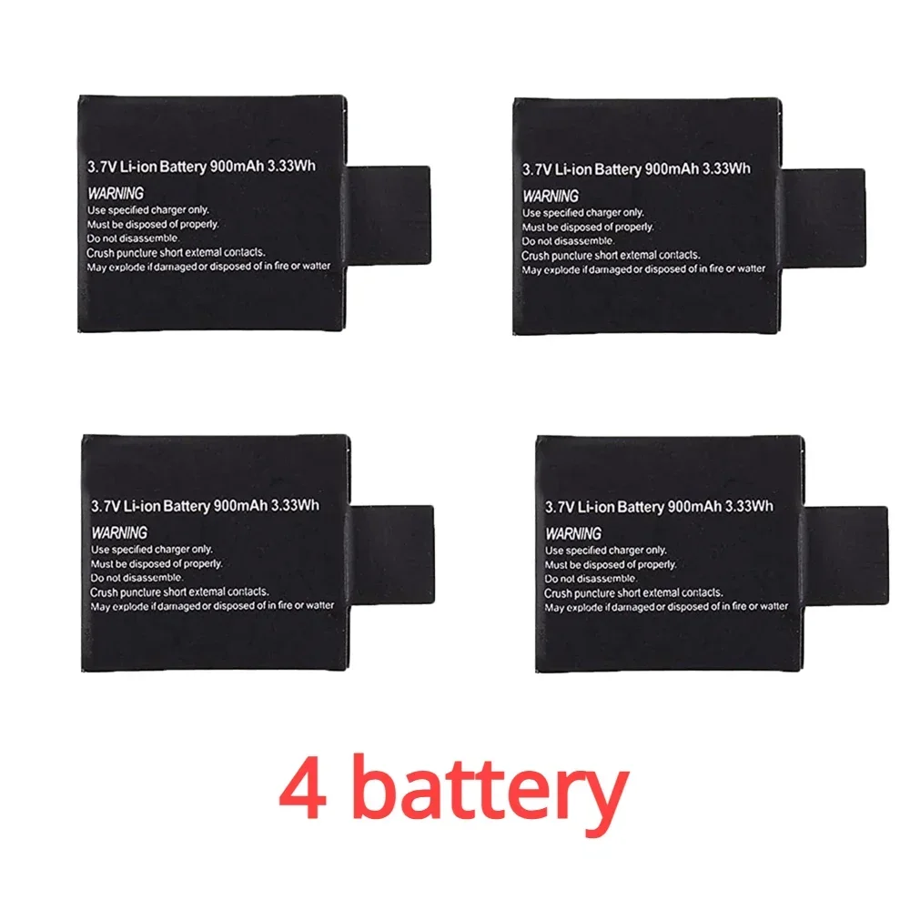 GJUELIRRA 3,7 V 900 mAh wiederaufladbarer Li-Ionen-Akku für SJ4000 SJ5000 SJ6000 WIFi SJCAM Sport Action Kamera DV SJ dedizierter Akku 4