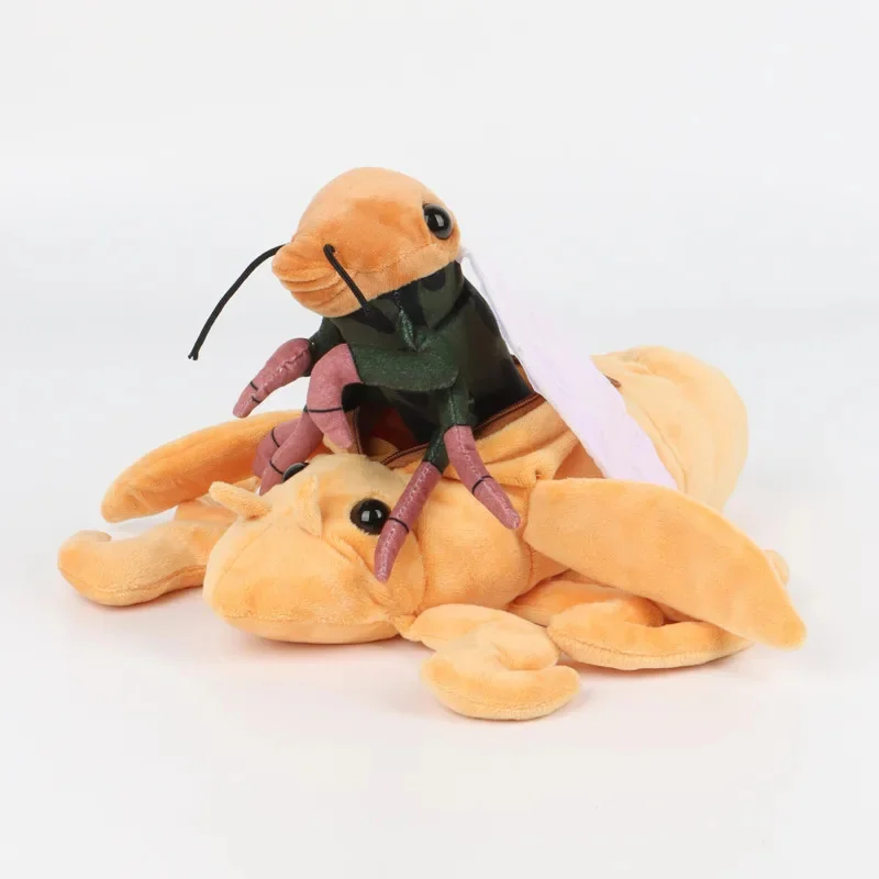 Molting Cicada Plush Toy Cicada Nymph Molt Stuffed Doll Insect Bug Plush For Biology Christmas Birthday Gift