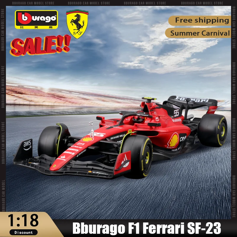 

In Stock Limited Time Special Offer Bburago 2023 F1 Ferrari Sf 23 Alloy Miniature Diecast Model Ferrari Formula Racing Toy Cift