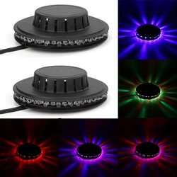 Miniluz LED RGB con USB para escenario, lámpara giratoria de colores KTV para Bar, fiesta en casa, DJ, efecto de discoteca, láser, lámpara estroboscópica de sonido