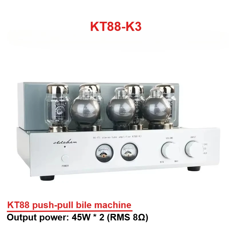 

LaoChen kt88-k3 high-power push-pull tube amplifier is hand-made for studiofever HiFi home audio with optional Bluetooth version
