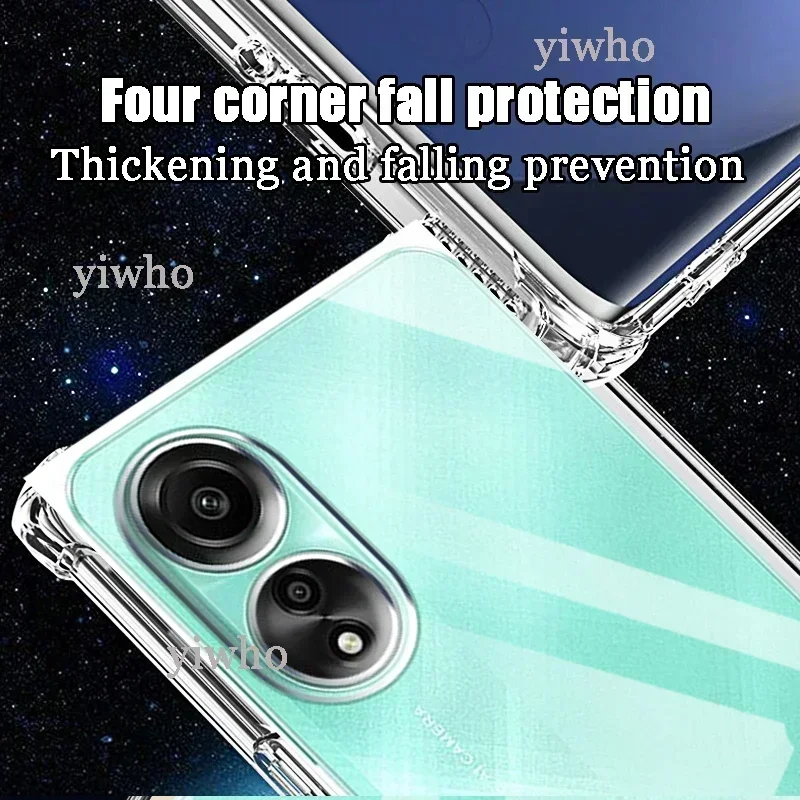 Shockproof Case for OPPO A78 A58 4G A98 A77S A57 5G A17 A17K Case Crystal Clear TPU Back Cover for Oppo A 78 58 98 77 57 17 K S