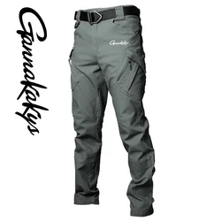 2024 Men's Fishing Pants, Windproof Hiking, Multi Pocket Workwear Pants, Outdoor Tactical Wear Resistant Pants