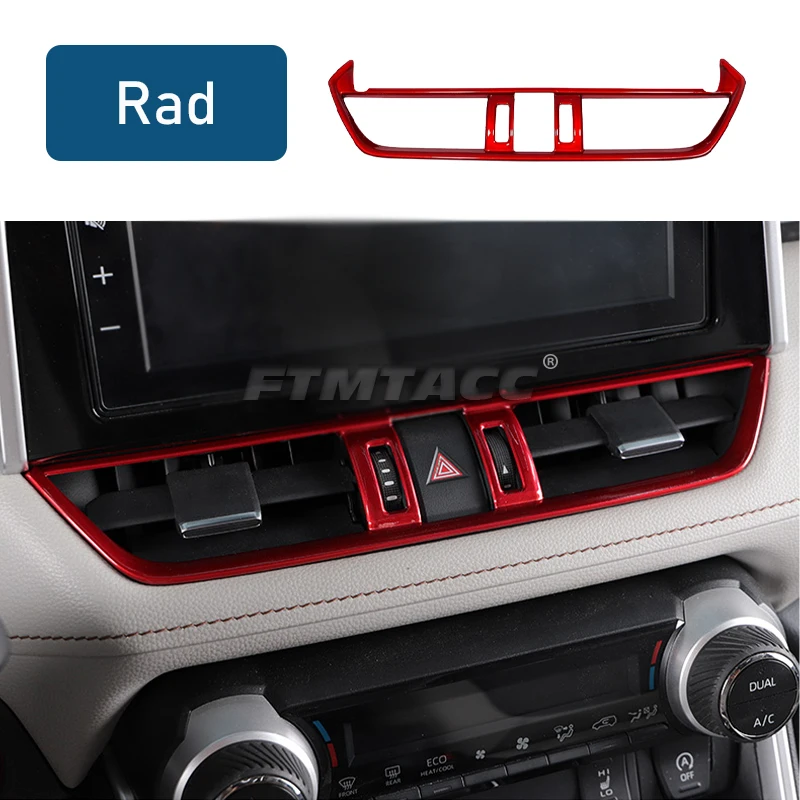 For Toyota RAV4 2019 2020 2021 2022 2023 RAV 4 XA50 Hybrid Car Central Control Air Conditioning Vent Outlet Cover Accessories