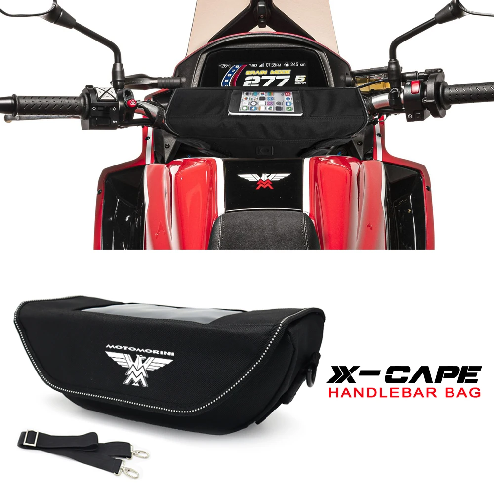 

Motorcycle Handlebar bag waterproof handlebar travel navigation bag For Moto Morini XCape X Cape X-Cape 650 650X 650 X 2022