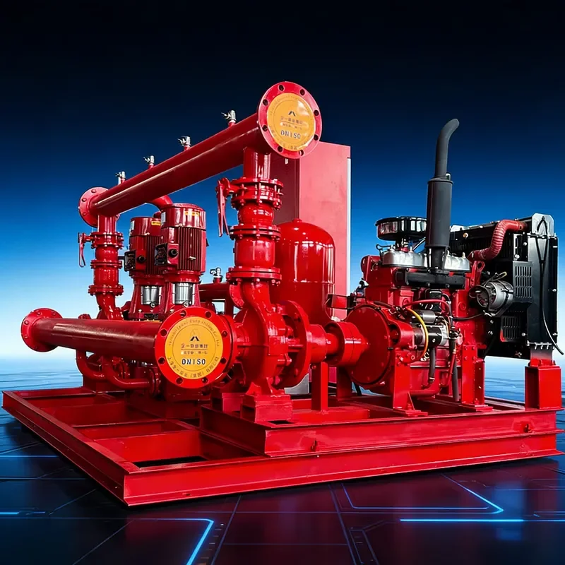 Centrifugal Engine Fire Pump Set 304 Stainless Steel Integrated Water Supply Equipment for Indoor Fire Hydrant Network