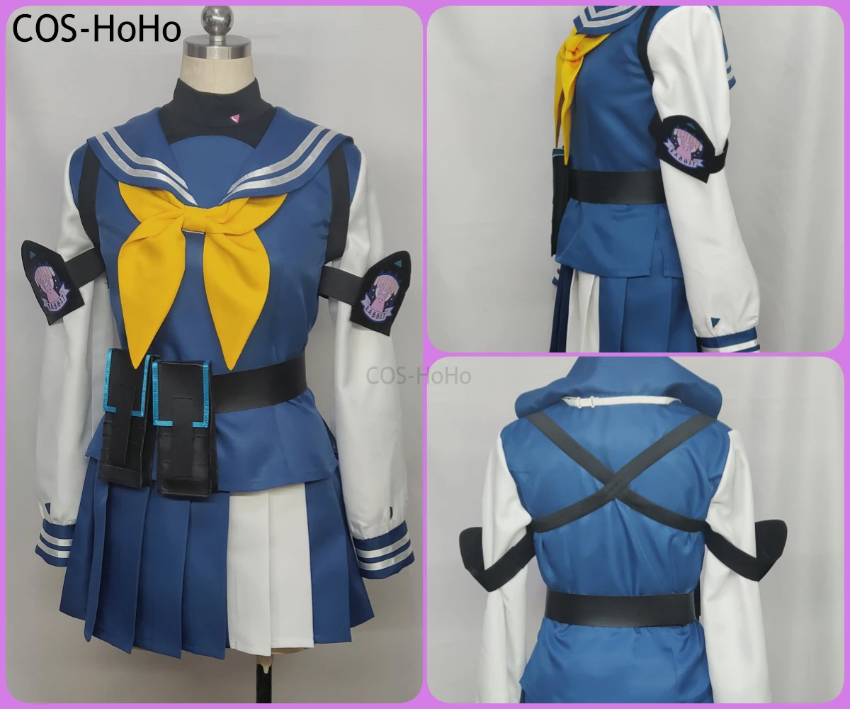 COS-HoHo Blue Archive Sorai Saki Sail Suit Lovely Rabbit Team Uniform Costume Cosplay Halloween Carnival Party Role Play Outfit