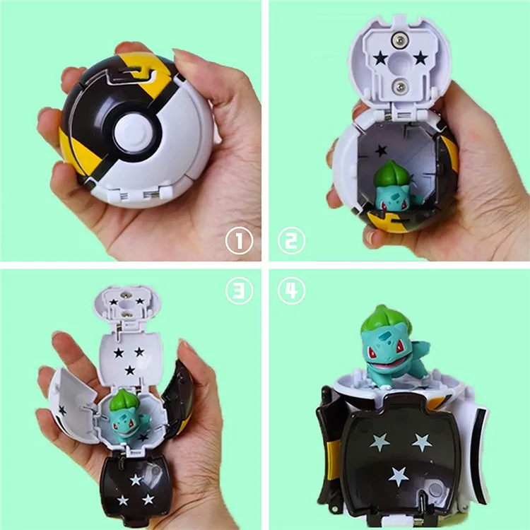 Pokéball Pokémon Figur Elf Ball Anime Figur Cartoon Pikachu Glurak Taschenmonster Haustier Anime Action Modell Spielzeug Geschenke – Detail 14