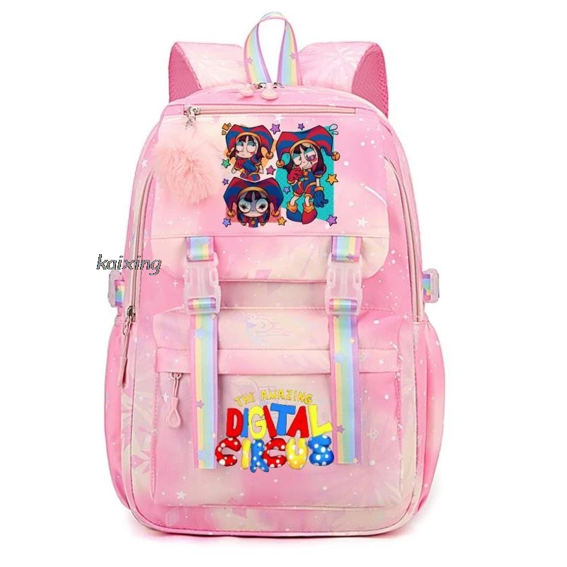 A Incrível Mochila Circo Digital para Menina Adolescente Menino, Estudante Adolescente, Mochila Infantil, Mochila Escolar Casual, Bonito Presente de Aniversário