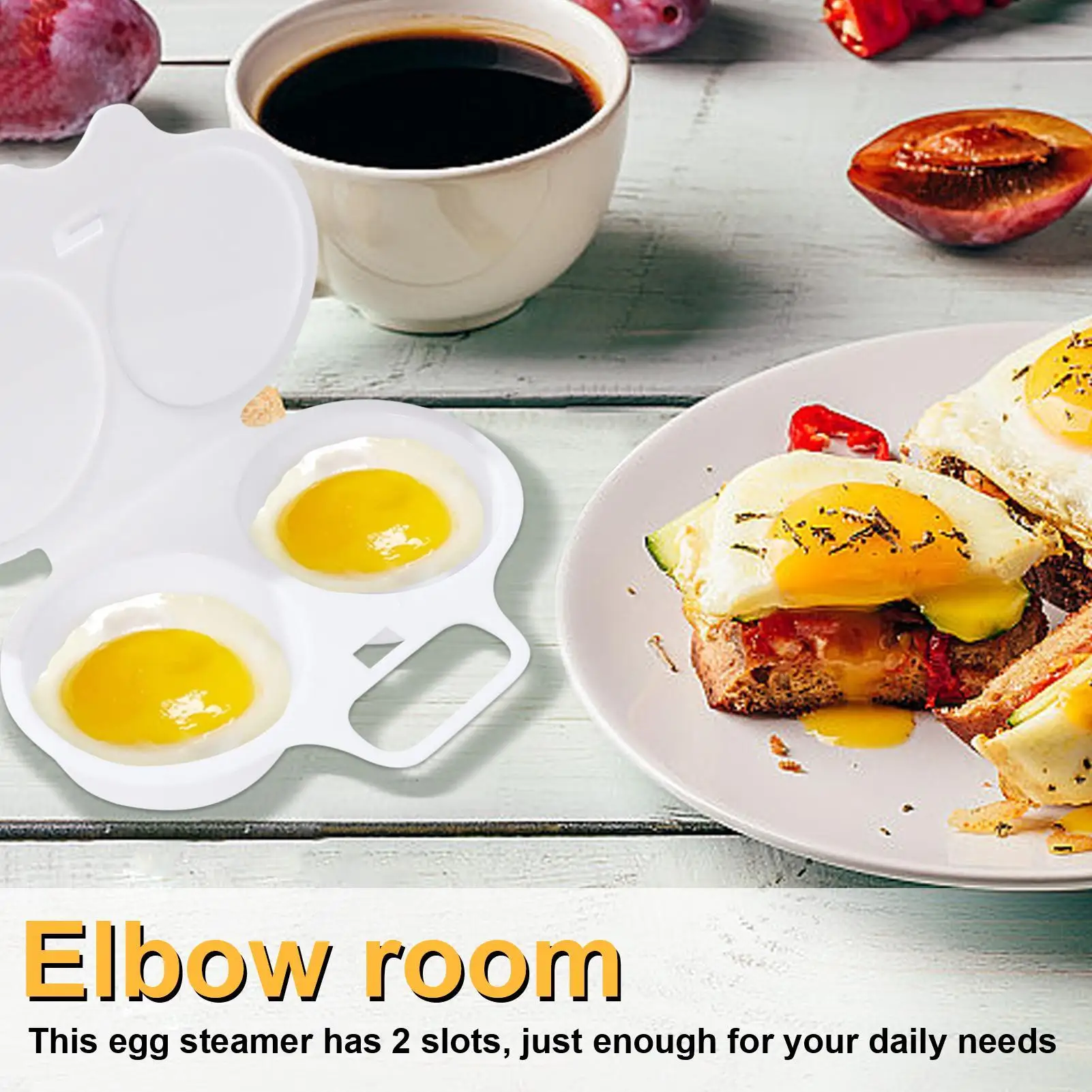 Food-grade Plastic Microwave Cooking Eggs Steamer Convenient Kitchen Cooking Mold Egg Poacher Kitchen Gadgets Fried Egg Tool