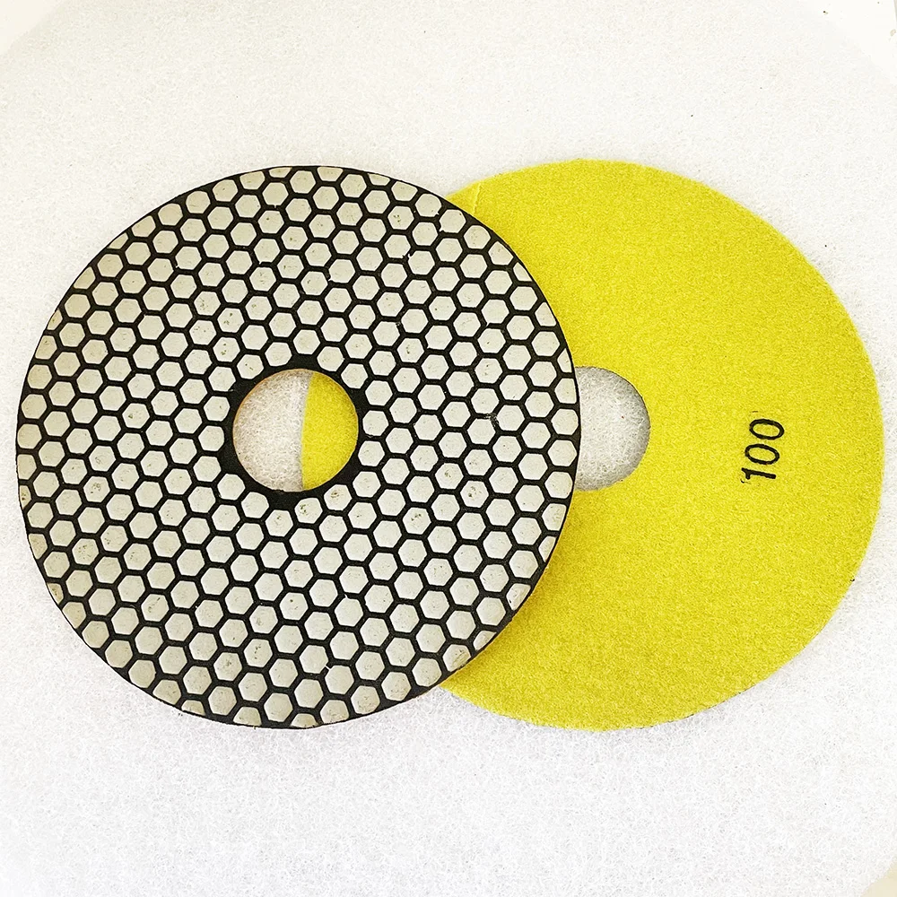 

2PCS/Set 8 Inch 200mm Dry Polishing Pad Sharp Type Flexible Diamond Polishing Pad For Granite Marble Stone Sanding Disc