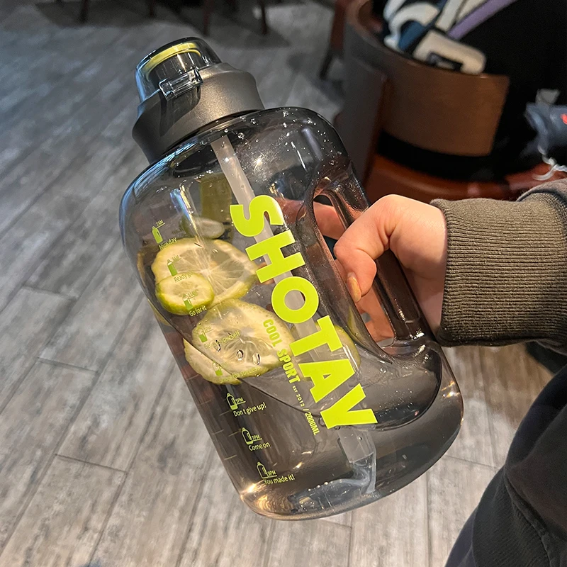 1.5L/2L/2.5L tritan sport láhev rychlovarná konvice velký tělocvična láhev BPA svobodné 1 galon voda láhev napít se waterbottle voda bottl pohár