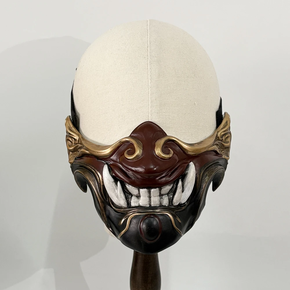 Máscara de Material de resina, decoración portátil, cara completa para adultos, adecuada para fiesta de Halloween, accesorios para habitación secreta, máscara de Anime