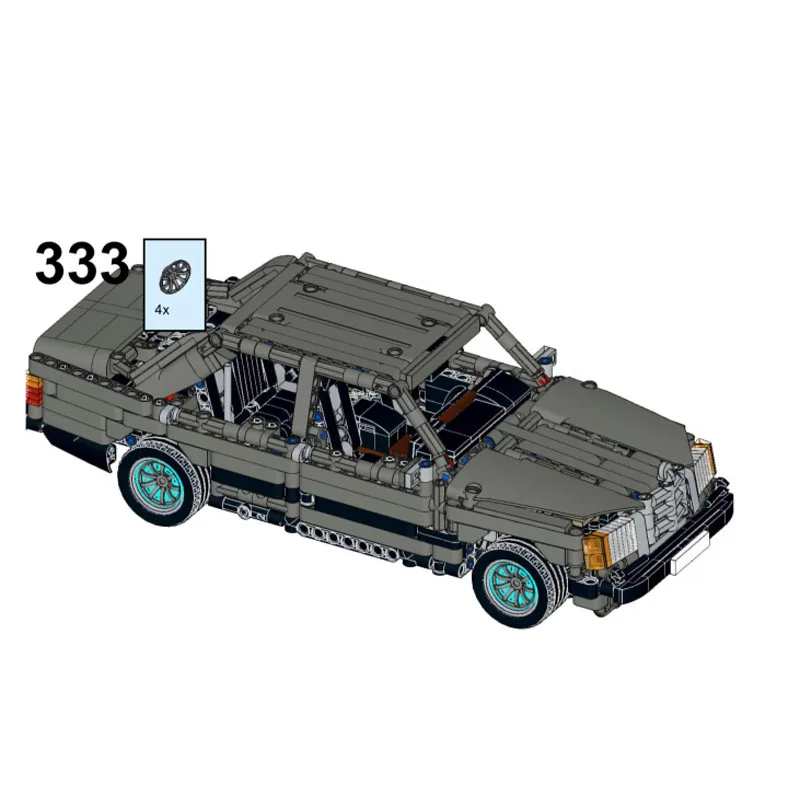 

MOC-98408New Super W124 SportsCar Racing Building Block Model1153Parts MOC Creative Boy's Children's Birthday Building Block Toy