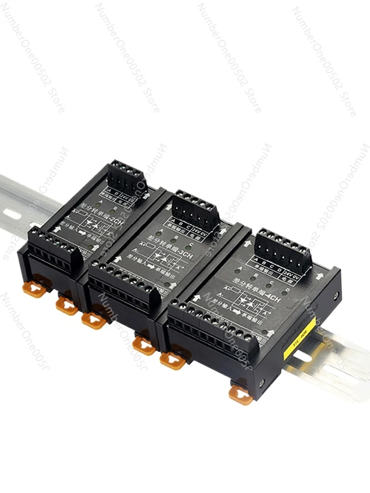 Differential Transfer Collector 5V to 24V Signal Converter Differential Transfer Single-ended Pulse Encoder NPN PNP Module