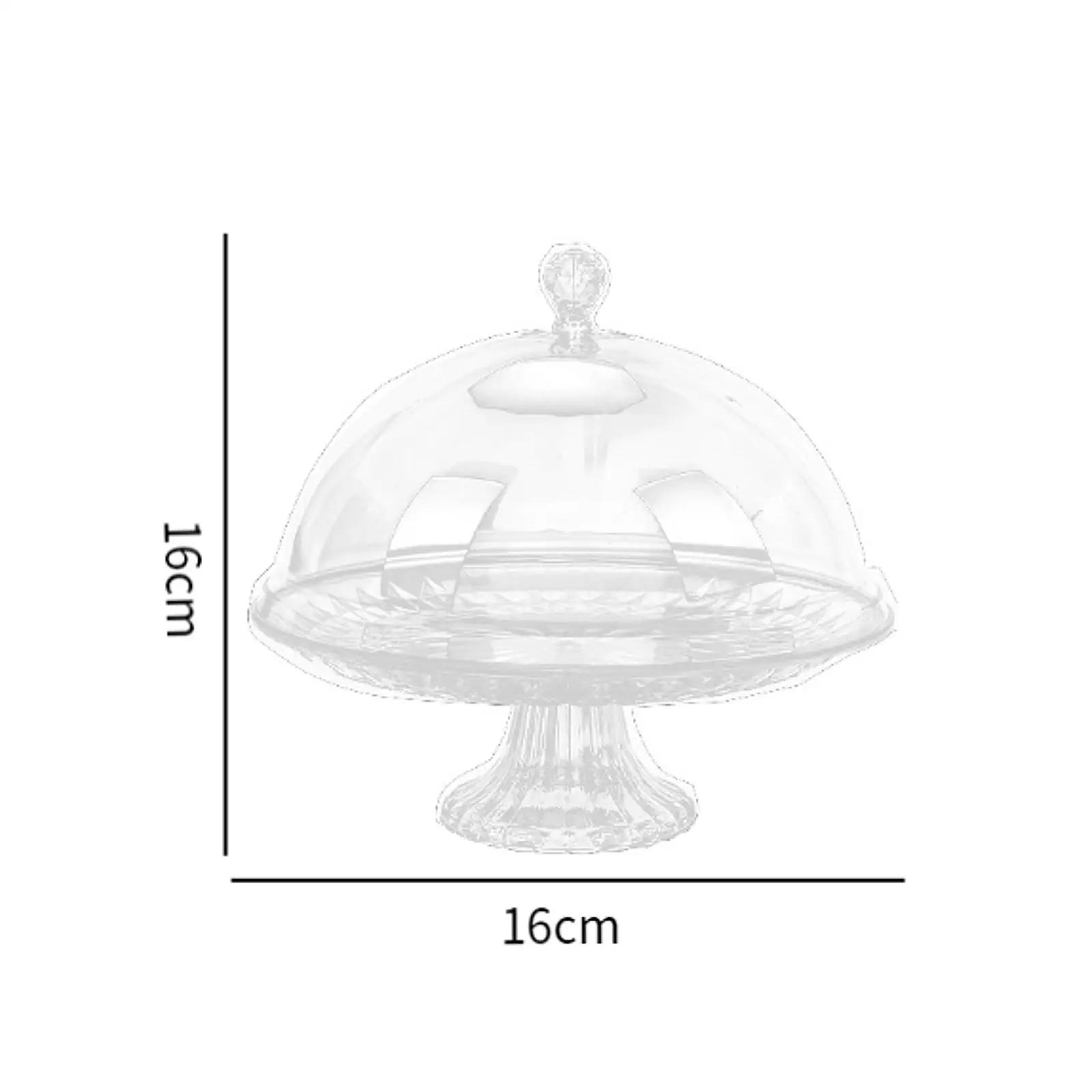 Lidded Serving Tray Nuts Tray Elegant Multiuse Fruit Bowl Appetizer Serving Tray Cake Stand for Pie Cookies Fruit Cake Holiday