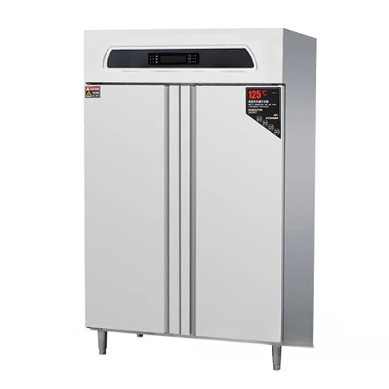 Commercial hot air circulation locker hotel large capacity disinfection cabinet medium temperature triple flip door light wave