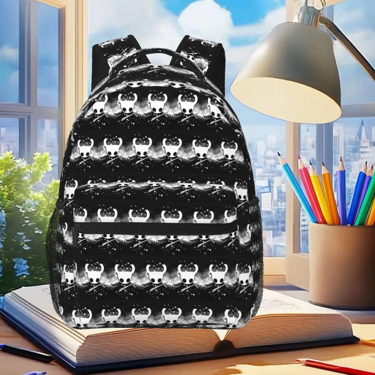 Ghost Knight Hollow Knight Game Backpack Student Boys Girls BookBag Kids School Bag Computer Shoulder Bags for Men Women