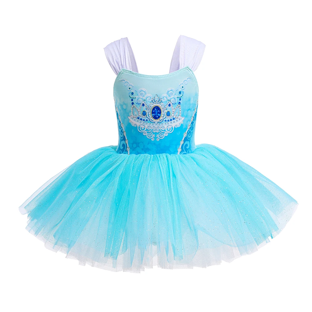 

Ruifglasb Princess Aurora Elsa dresses Kids Girls Ballet Tutus dress tulle Clothes Dress Up Dance Costumes Bodysuit