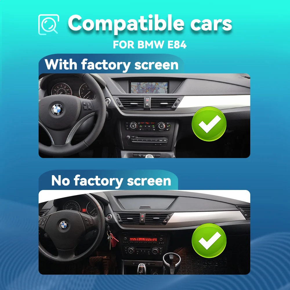 BONROAD اللاسلكية Carplay أندرويد السيارات راديو السيارة أندرويد 14 لسيارات BMW X1 E84 شاشة تعمل باللمس الكاميرا الخلفية لتحديد المواقع مشغل وسائط متعددة #2