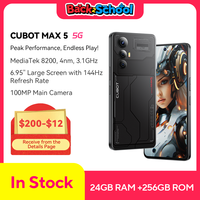 CUBOT MAX 5, Android Smartphone 5G, Dimensity 8200,4nm,  3.1GHz, 6.95-inch 144Hz Large Screen, 24+256GB,Gaming Phone,Add to Cart